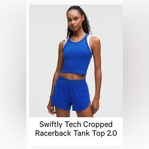 Lululemon Athletica Blue Racerback Tank Top